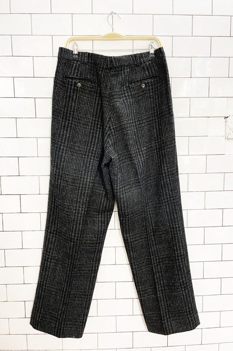 vintage 90s polo ralph lauren wool tweed pleated trouser | made in USA - good market thrift store