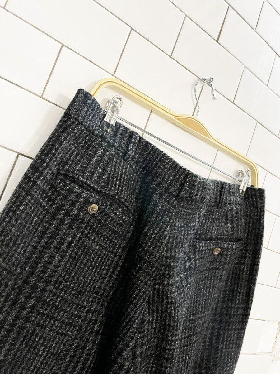 vintage 90s polo ralph lauren wool tweed pleated trouser | made in USA - good market thrift store