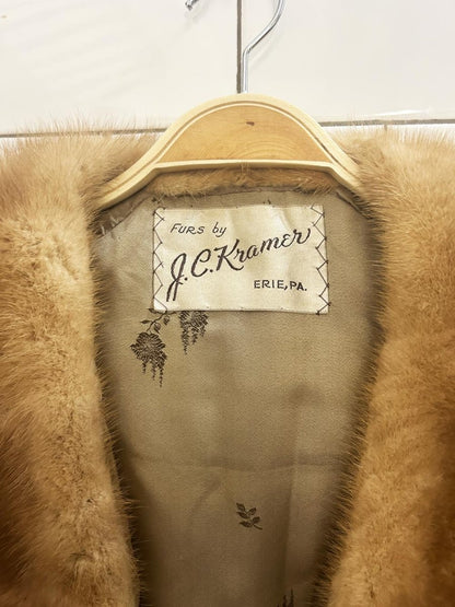 vintage 50s mink fur stole - good market thrift store