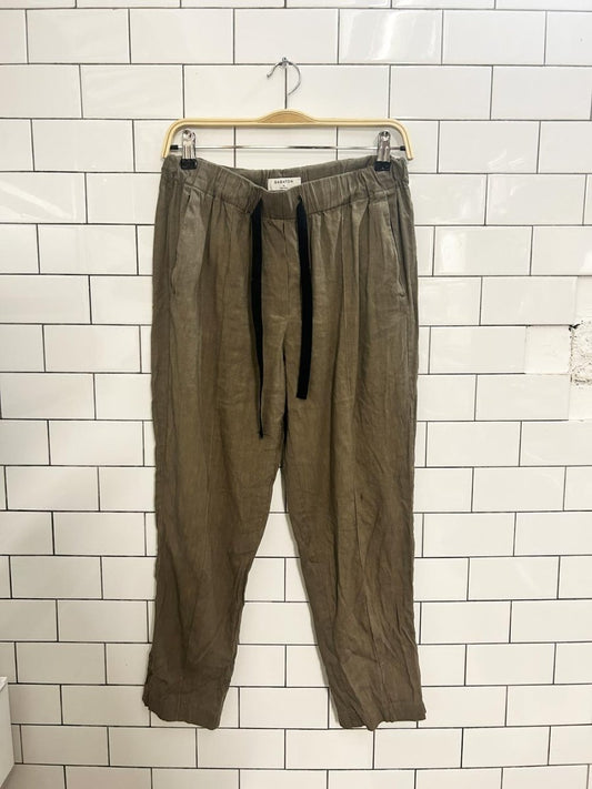 babatron errol casual linen pant - good market thrift store