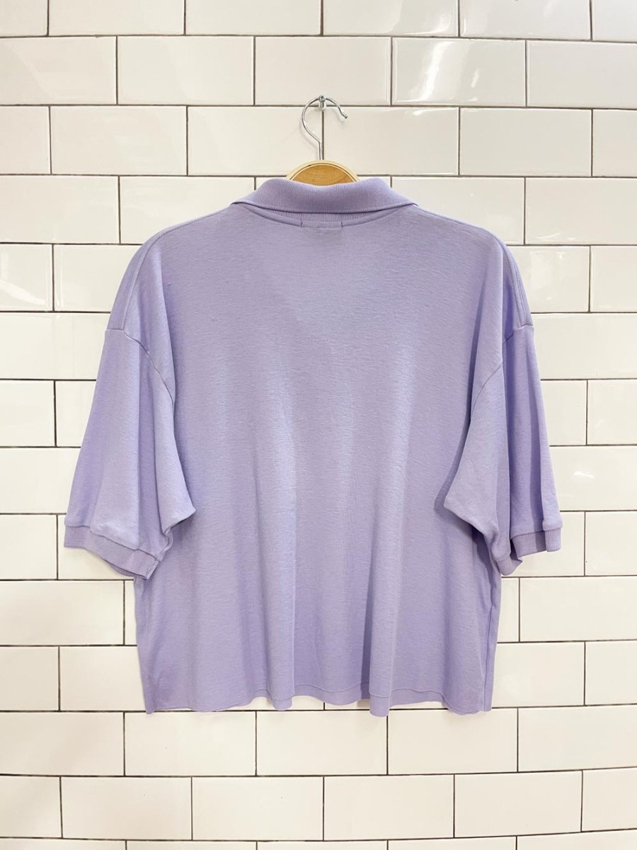 vintage 70s fox brand cropped polo - good market thrift store