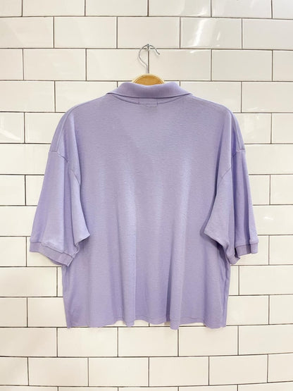 vintage 70s fox brand cropped polo - good market thrift store