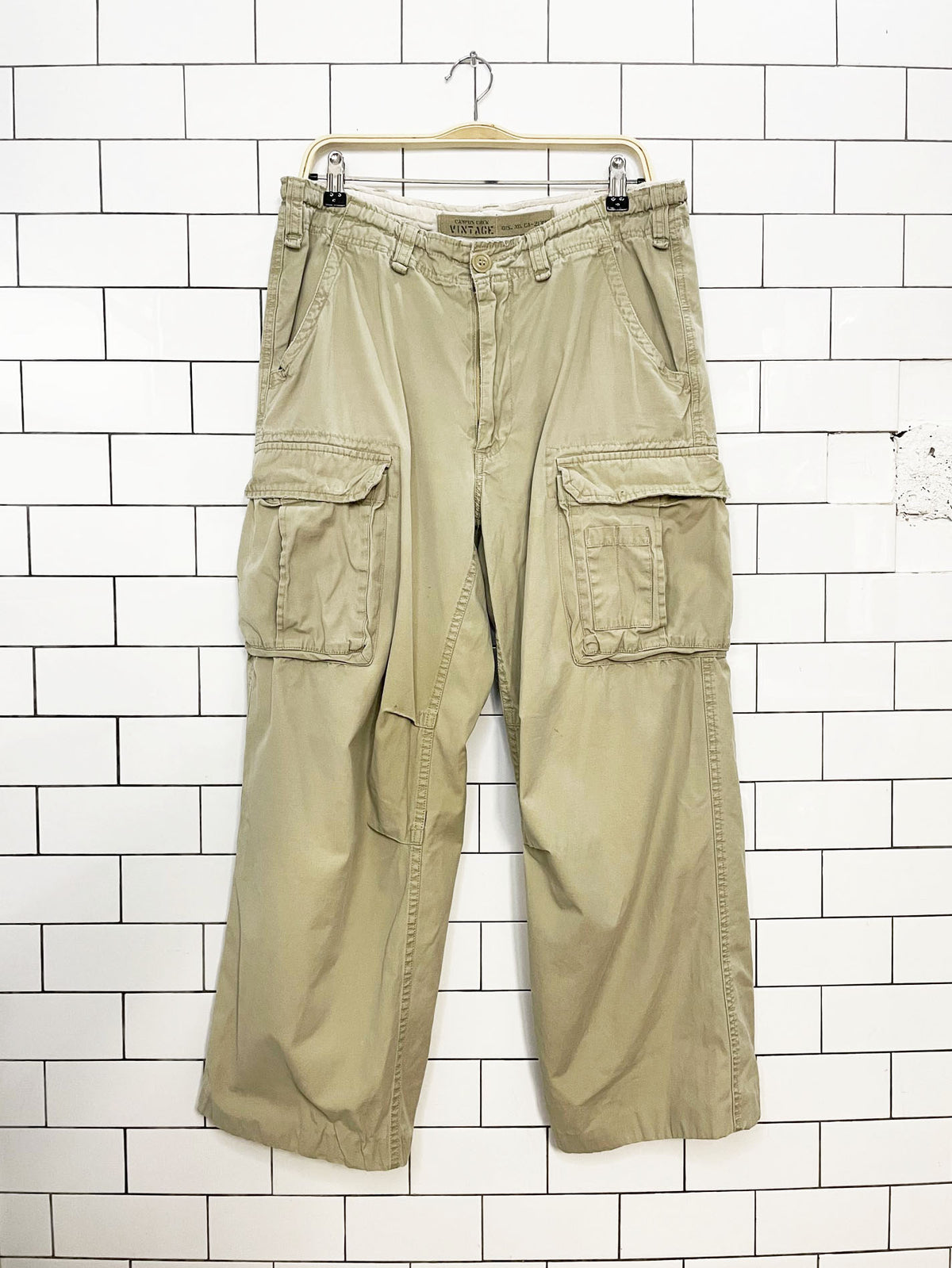 y2k campus crew vintage baggy cargo drawstring pants