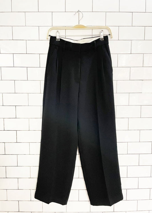 wilfred effortless pleated wide leg trouser | aritzia - good market thrift store