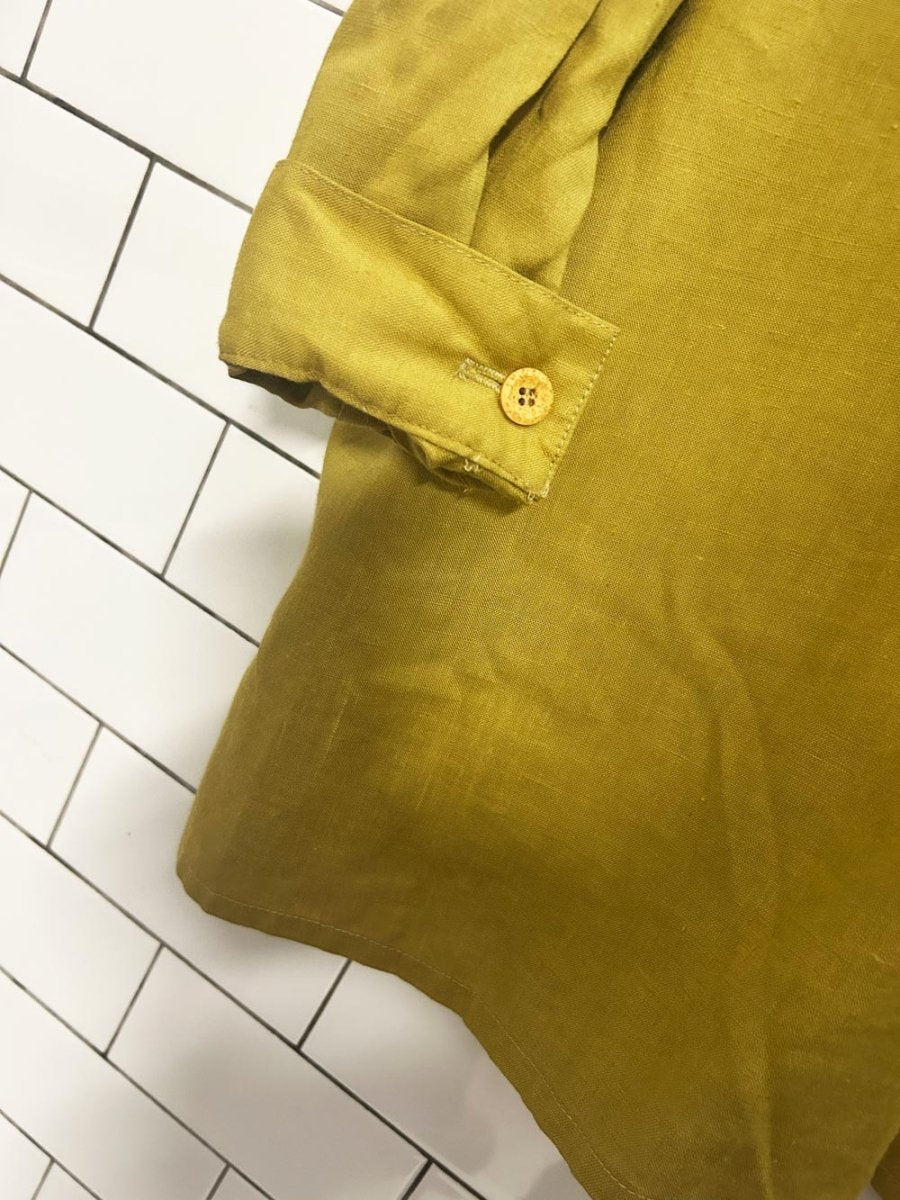 vintage jax casual linen shirt - good market thrift store