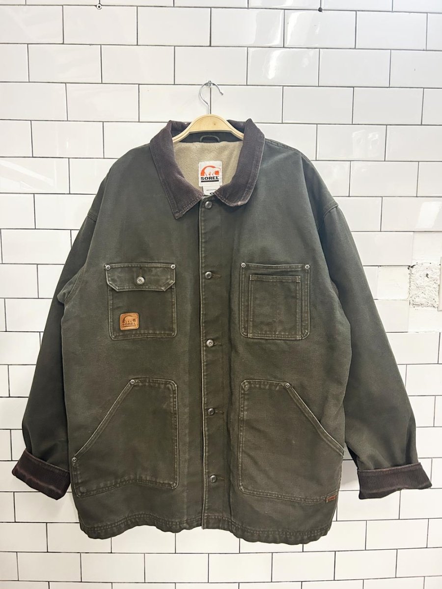 sorel fleece lined chore jacket - good market thrift store
