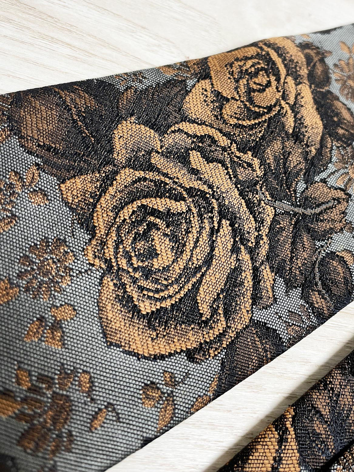 vintage riflesso silk-blend two tone floral tie | made in Italy