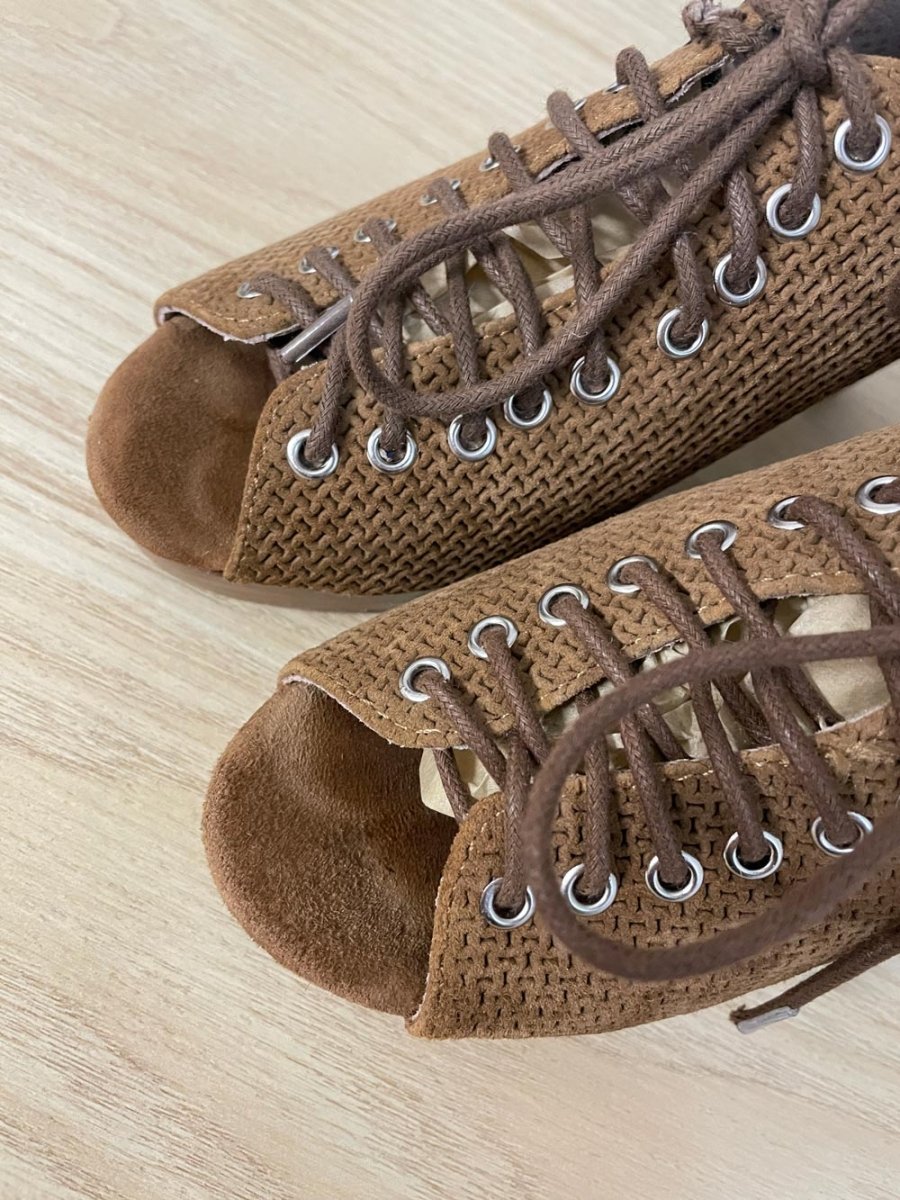 jeffrey campbell x anthropologie suede roosevelt heel - good market thrift store
