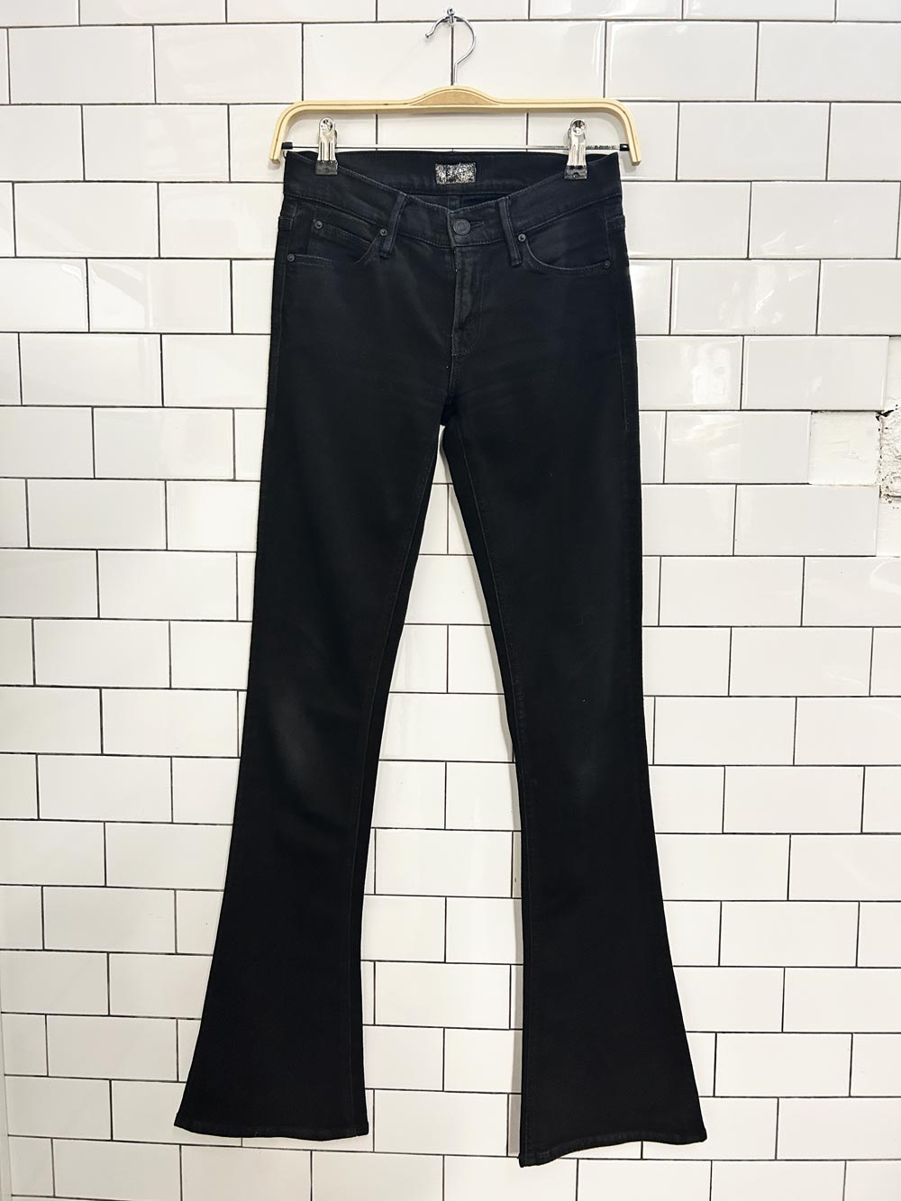 mother the runaway flare jeans - good market thrift store