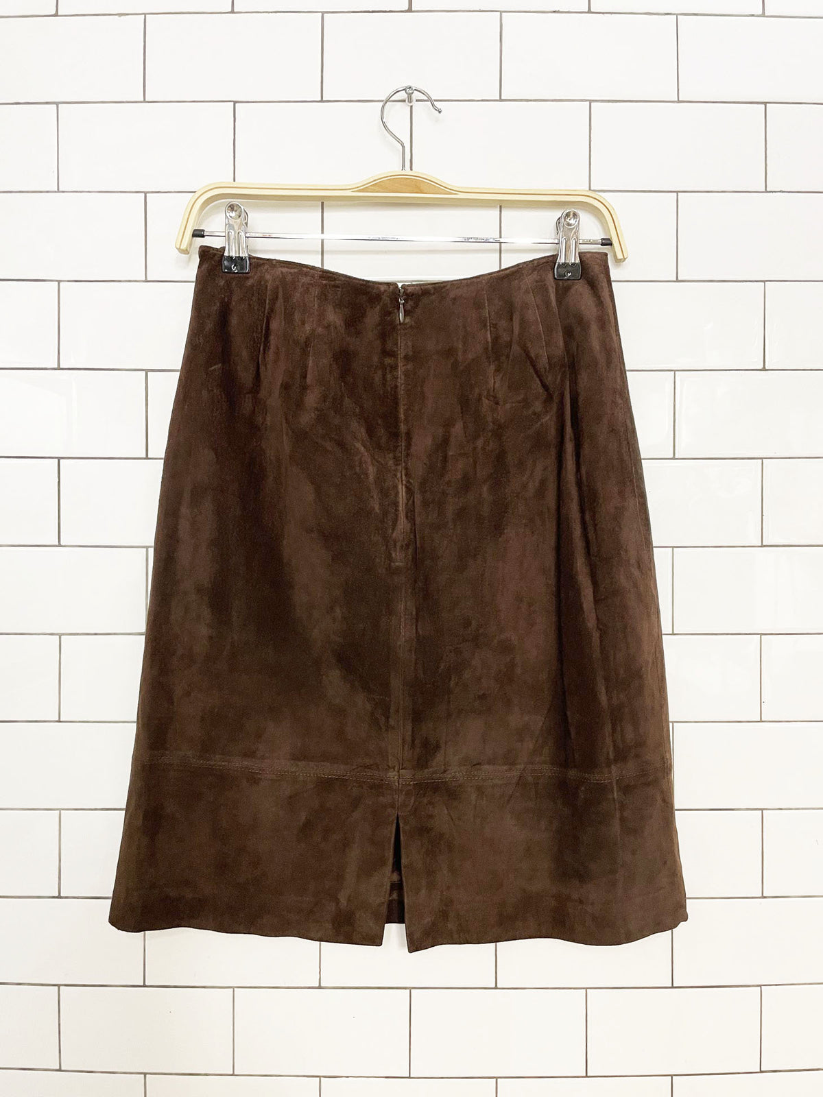 vintage lord & taylor soft leather mini skirt