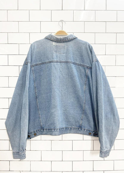 vintage 90s cherokee boxy denim jacket - good market thrift store