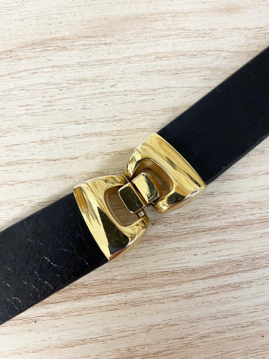 vintage 00s the work bow joint leather belt - good market thrift store