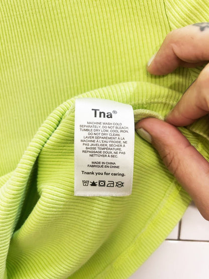 tna neon ribbed cropped tee - good market thrift store