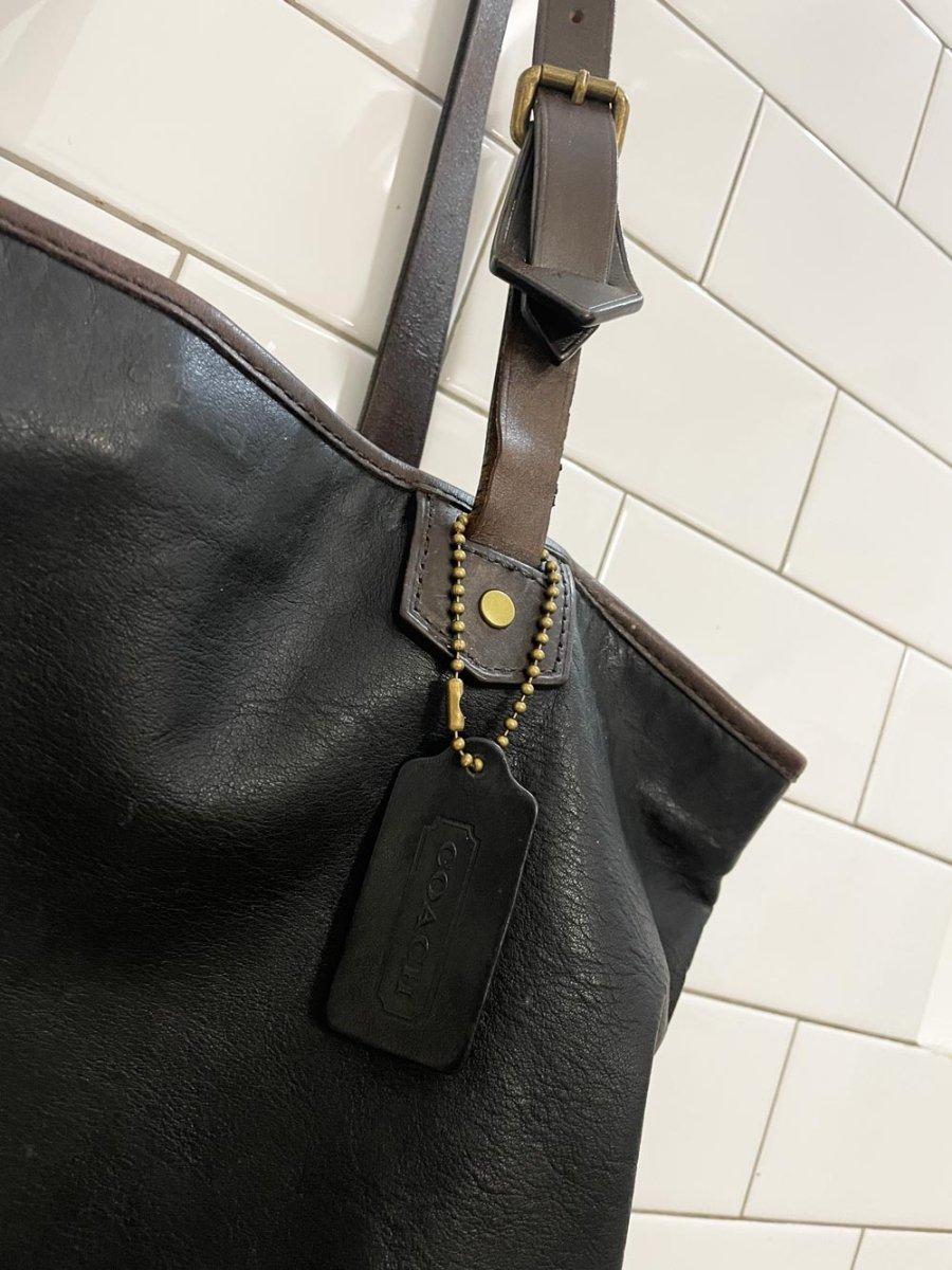 coach bleeker large leather tote - good market thrift store