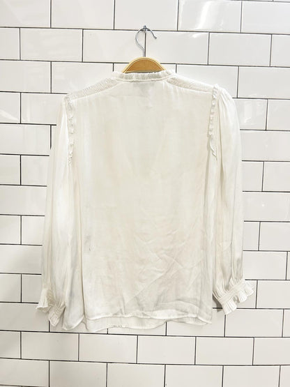 paige kaylynn satin painters blouse - good market thrift store