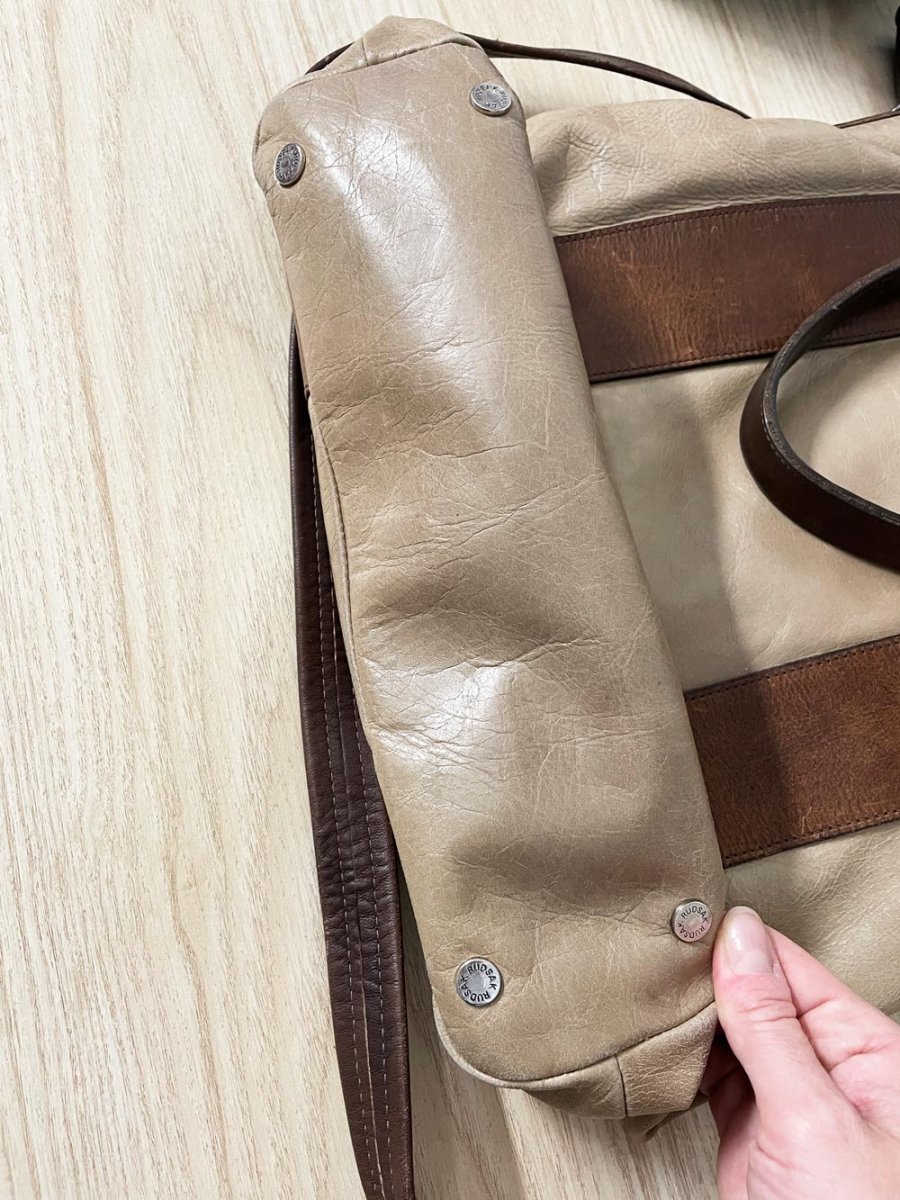 rudsak two tone lived - in leather tote bag - good market thrift store