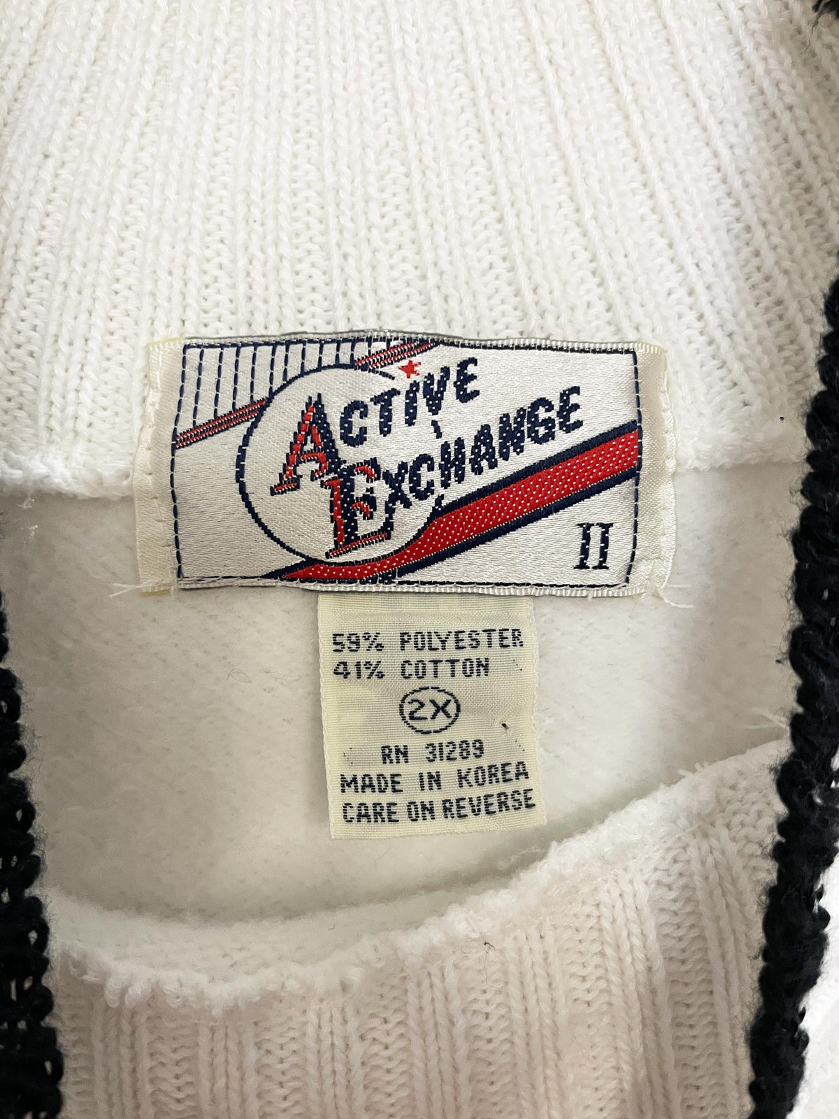 vintage 80s active exchange haunted house halloween sweatshirt