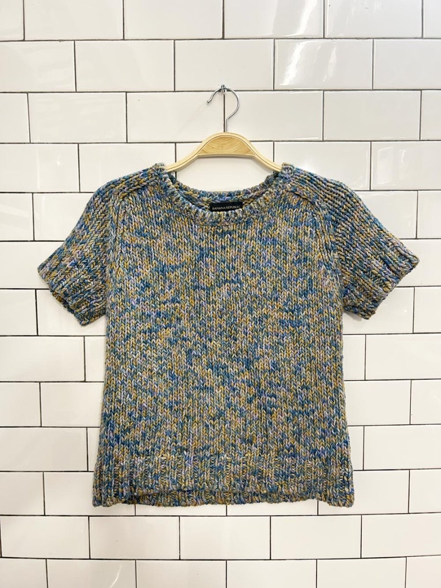banana republic wool blend short sleeve knit - good market thrift store