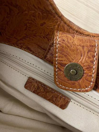 y2k nine west boho tooled leather shoulder bag - good market thrift store