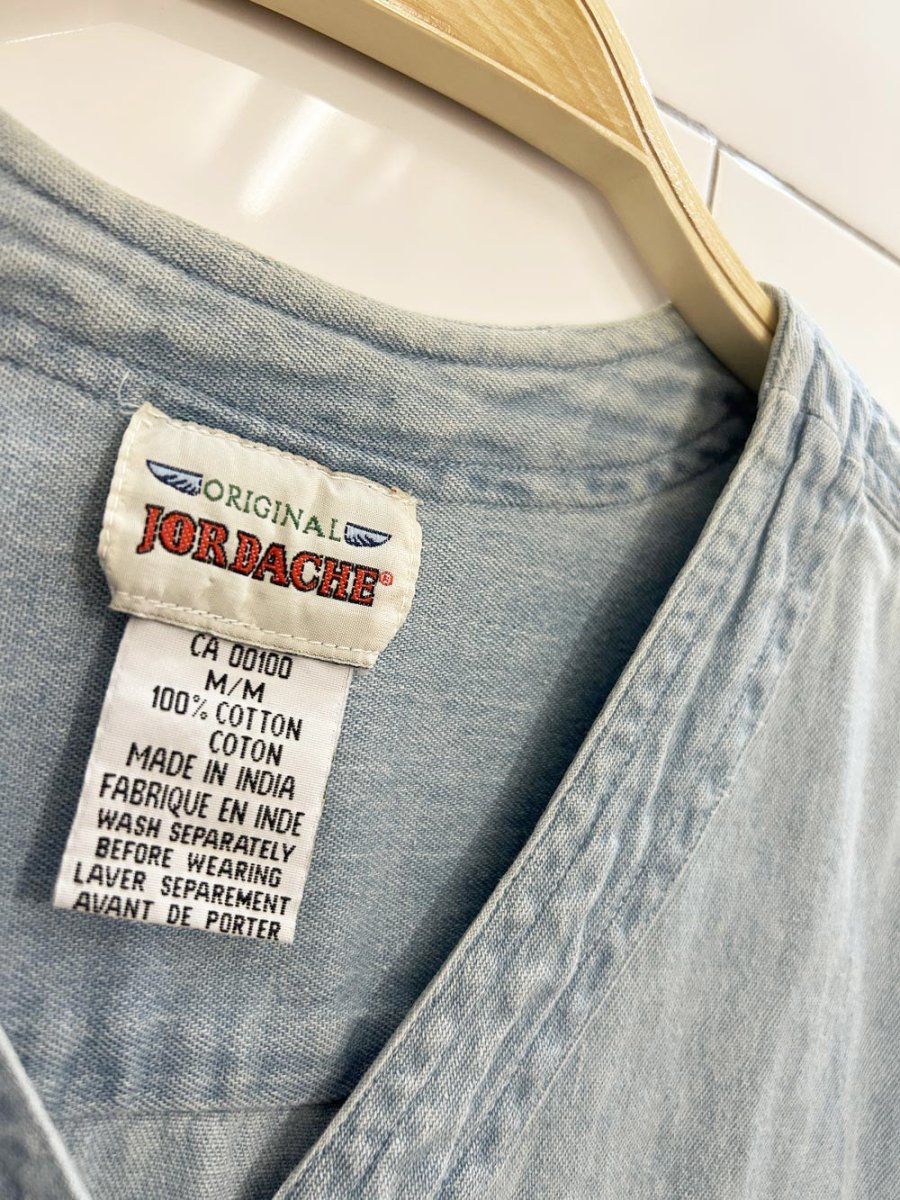vintage 90s jordache denim jersey fit shirt - good market thrift store