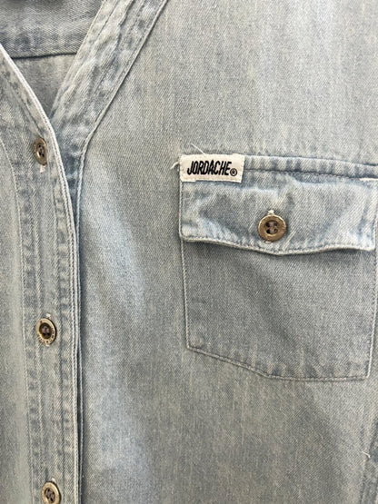 vintage 90s jordache denim jersey fit shirt - good market thrift store