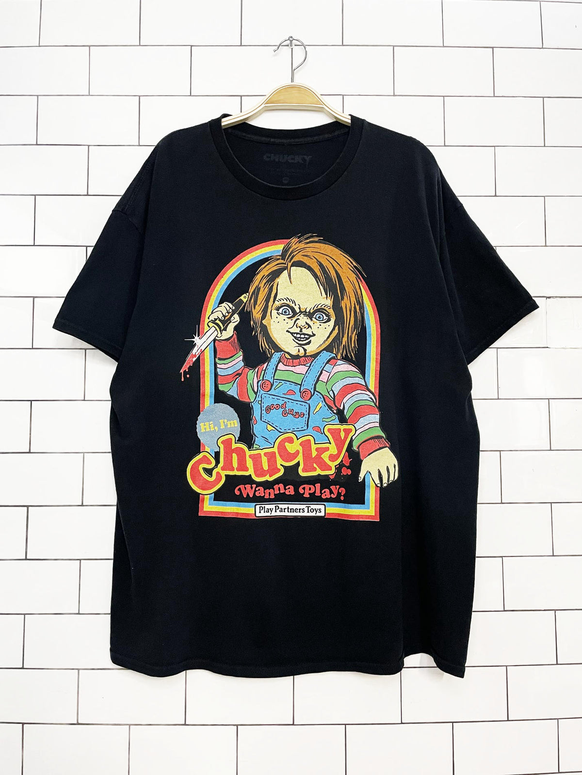chucky halloween graphic tee