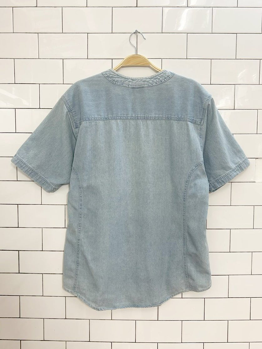 vintage 90s jordache denim jersey fit shirt - good market thrift store