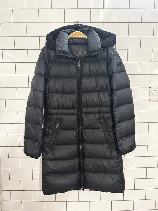 coach monagram lined long puffer coat - good market thrift store