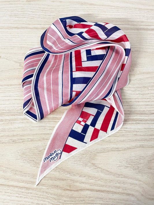 vintage 80s monique martin silk hair / neck scarf - good market thrift store