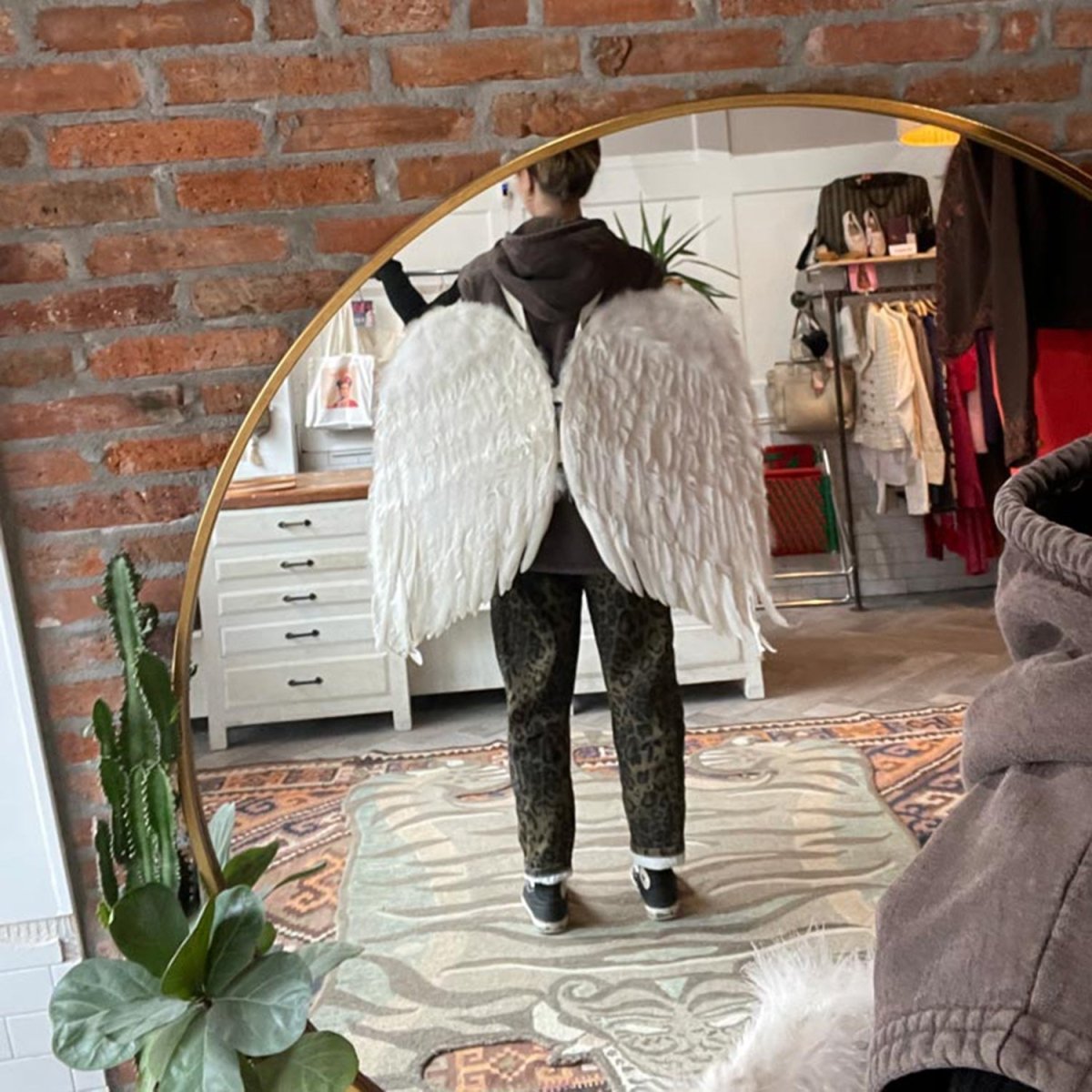 real feather angel wings - good market thrift store