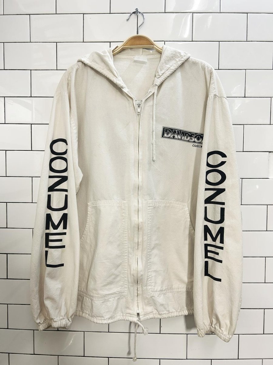 vintage 90s harley davidson cozumel beach hoodie - good market thrift store