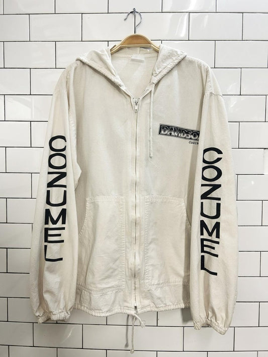 vintage 90s harley davidson cozumel beach hoodie - good market thrift store