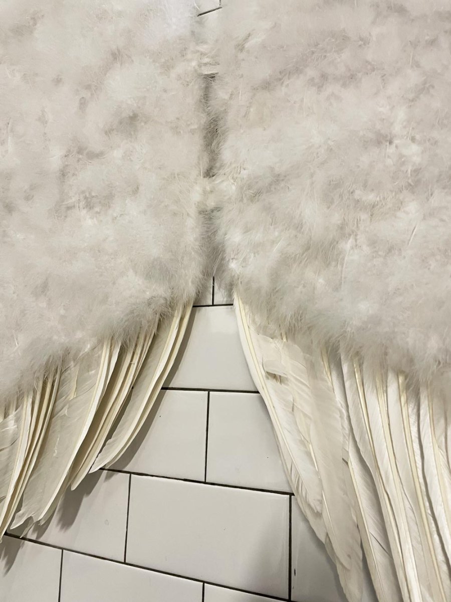 real feather angel wings - good market thrift store