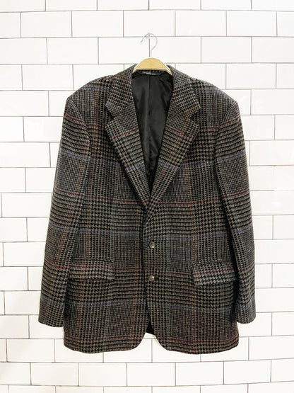 vintage polo ralph lauren 100% wool tweed blazer | union made - good market thrift store