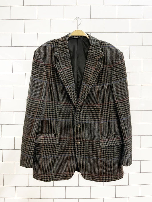 vintage polo ralph lauren 100% wool tweed blazer | union made - good market thrift store