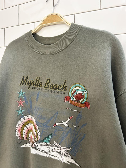 vintage 90s myrtle beach crew neck - good market thrift store