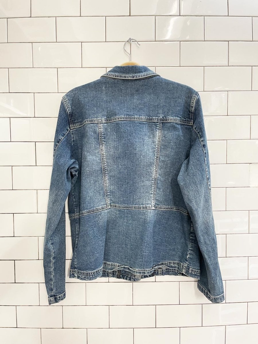vintage 00s jessica sport denim jacket - good market thrift store