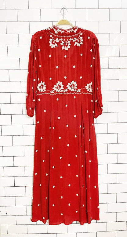 nwt free people fable boho embroidered midi dress - good market thrift store