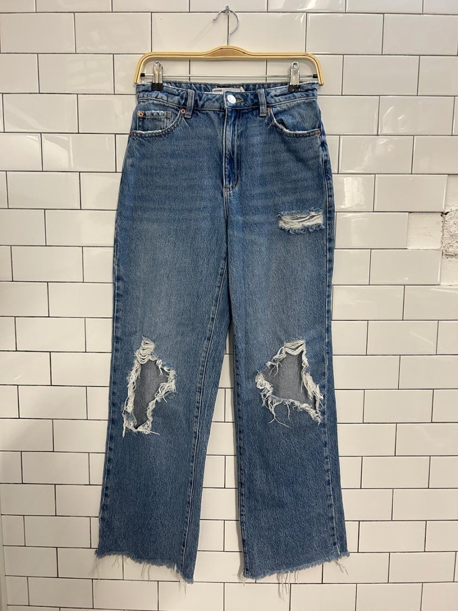 garage wide leg distressed jeans - good market thrift store
