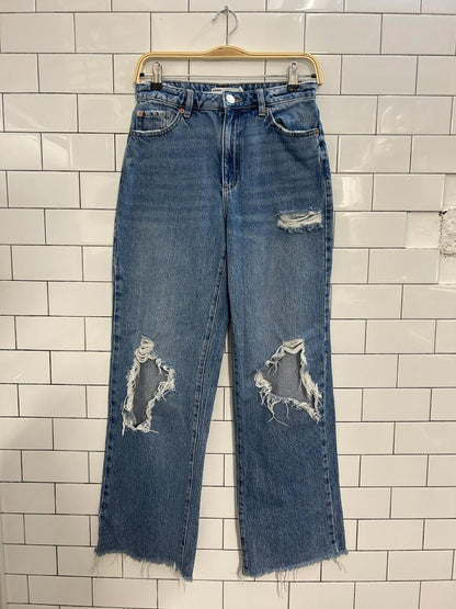 garage wide leg distressed jeans - good market thrift store
