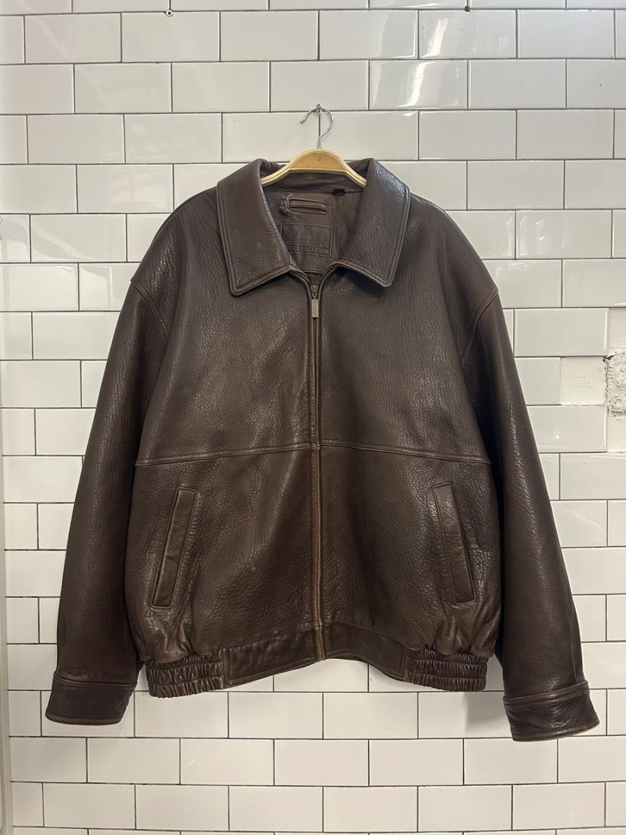 vintage 00s round tree & yorke soft leather jacket - good market thrift store