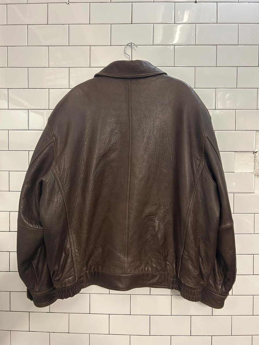 vintage 00s round tree & yorke soft leather jacket - good market thrift store