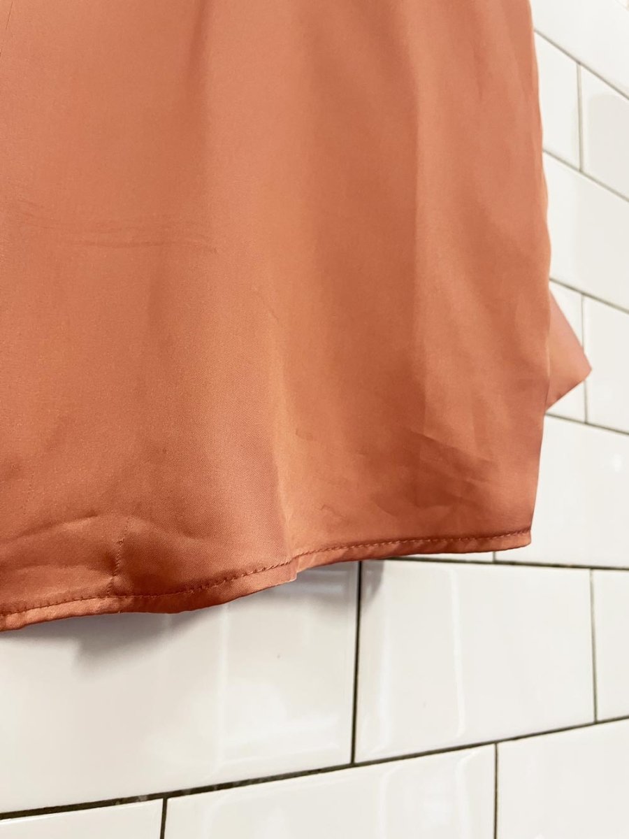 zara satin oversized shirt - good market thrift store