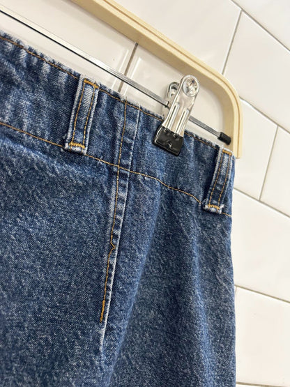 vintage 80s daniel hechter high waisted mini denim skirt - good market thrift store