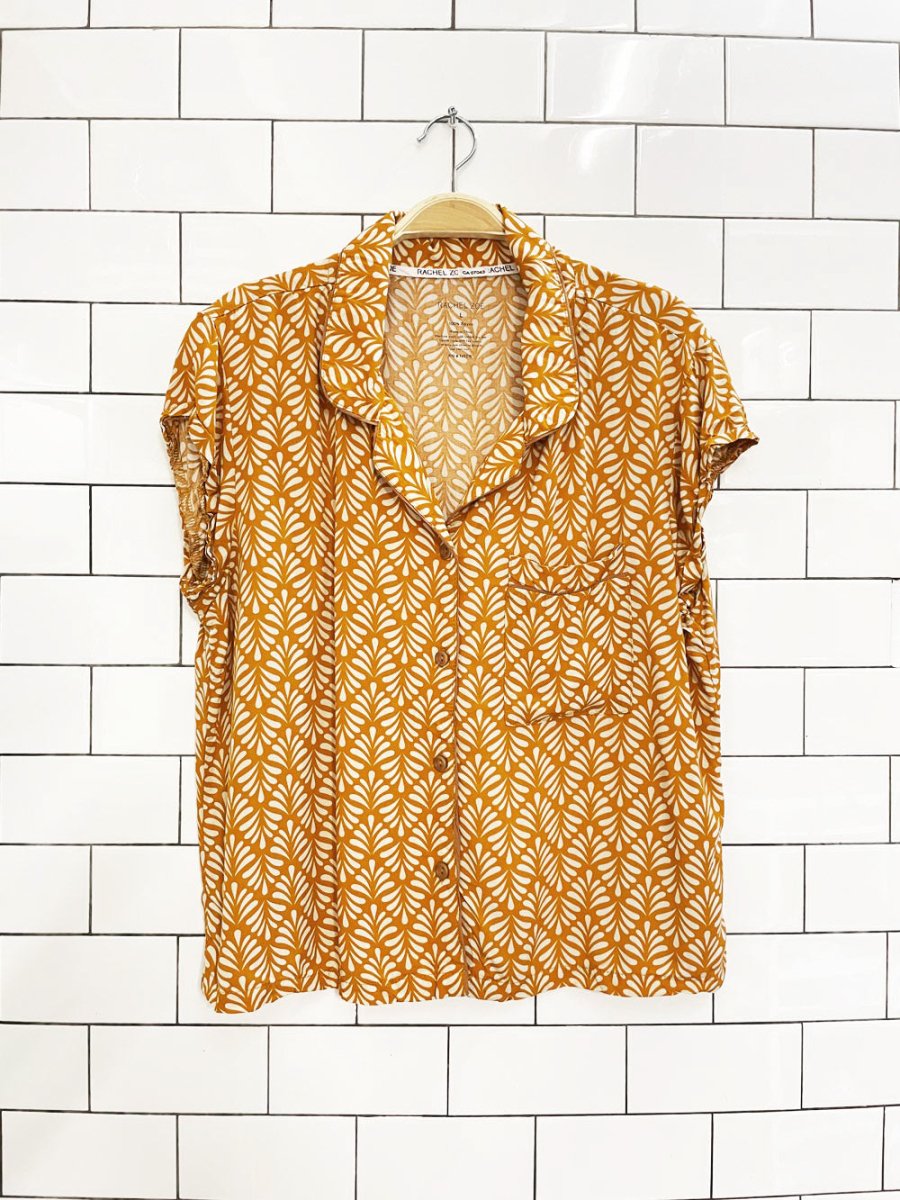rachel zoe pj - style resort shirt - good market thrift store