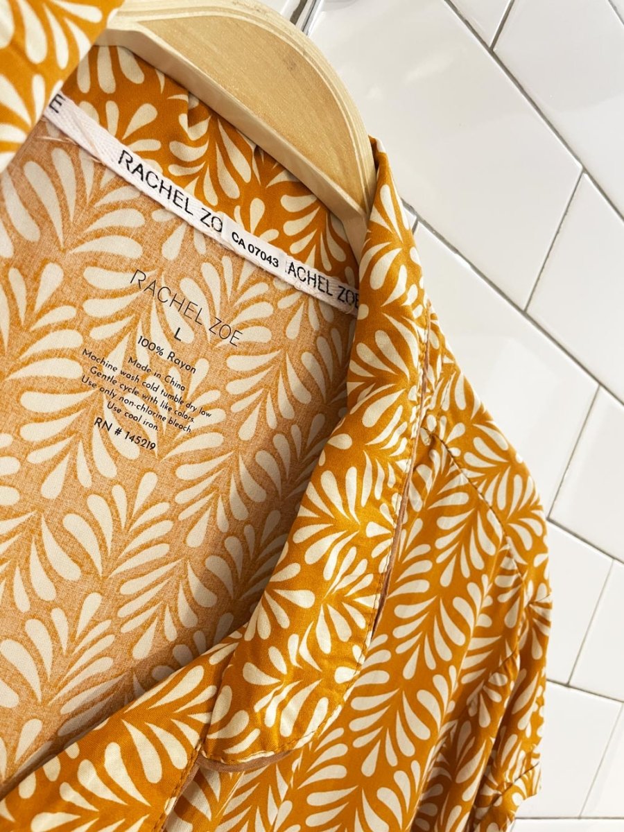 rachel zoe pj - style resort shirt - good market thrift store