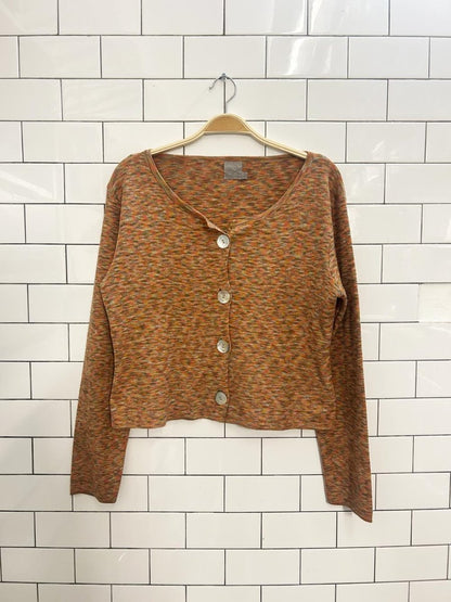 vintage 90s laurie b crop cardigan - good market thrift store