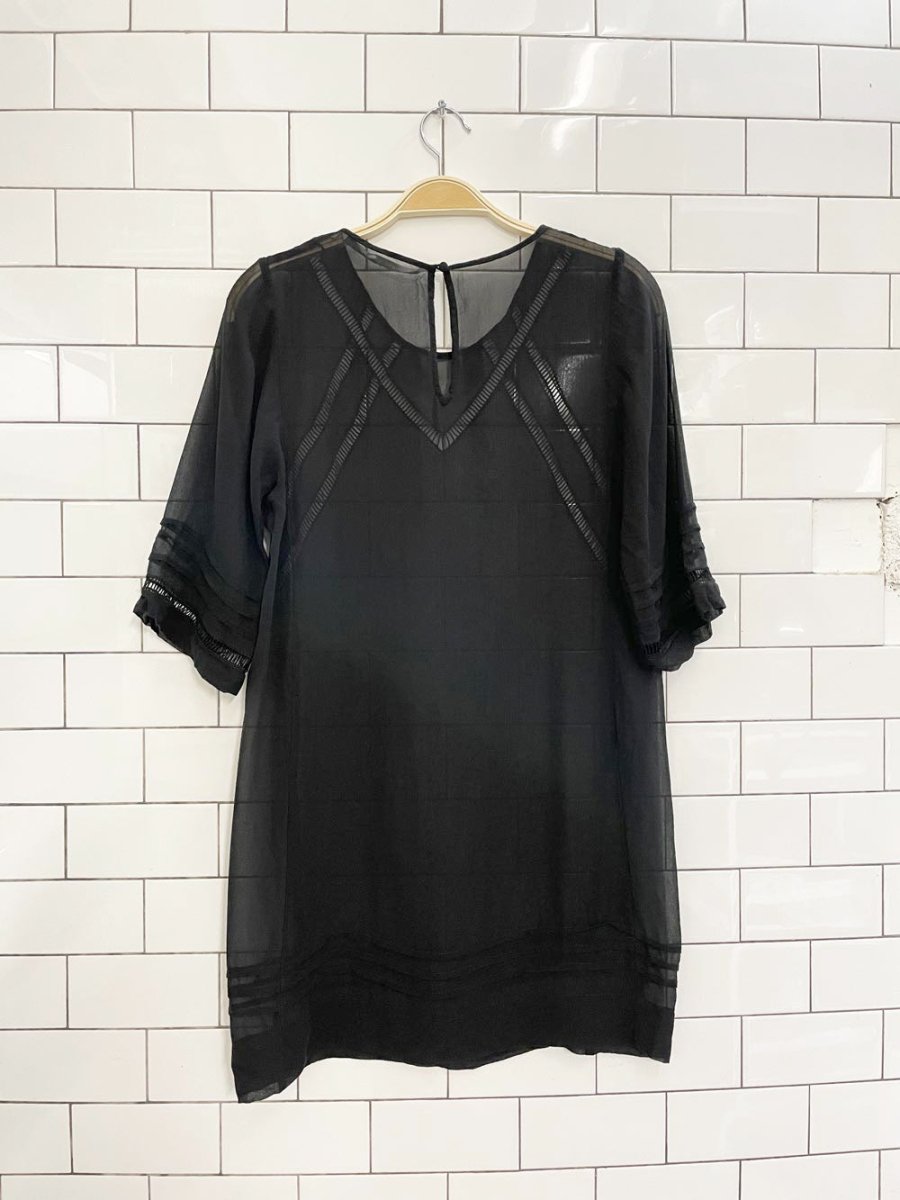 twelfth street by cynthia vincent 100% silk chiffon top - good market thrift store