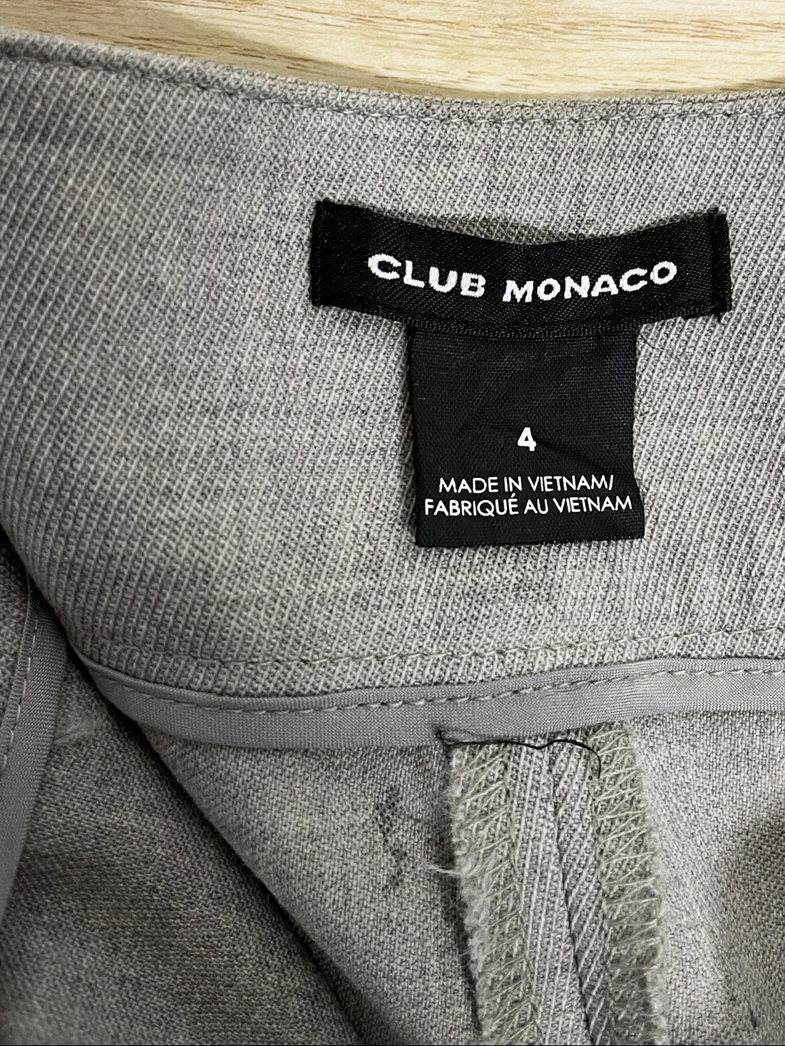 club monaco wool-blend pleated wide leg belted pants