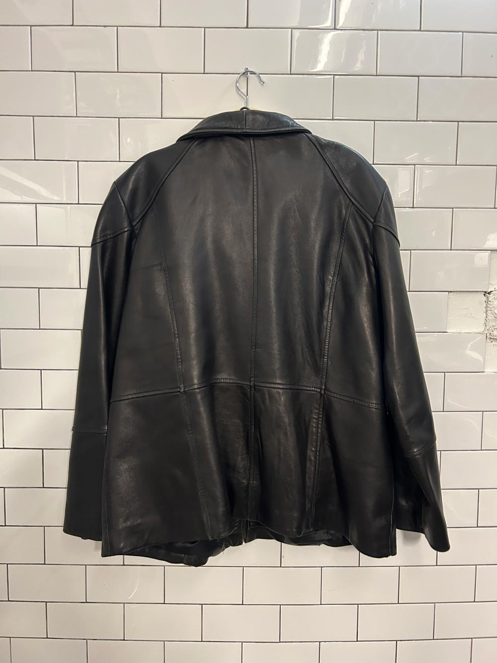 vintage 00s minimal worthington butter leather jacket - good market thrift store